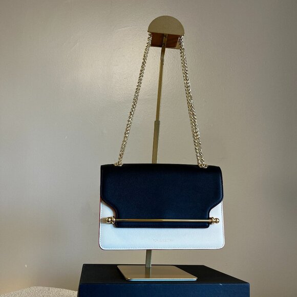 Strathberry East/West bag in bi color Black/Diamond with Fire Edge - Picture 12 of 12